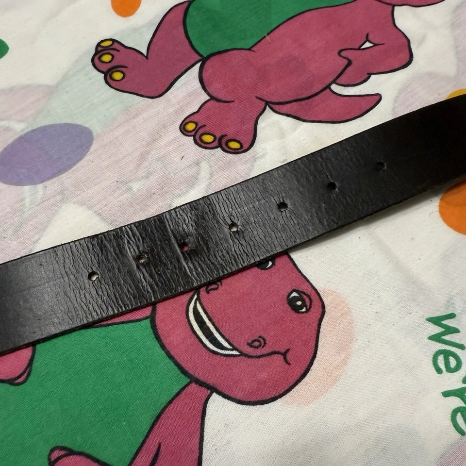 Cinturón de vestir de cuero marrón clásico Italia vintage de diseñador Hugo Boss para hombre EE. UU. 36 Foto 4 de 4