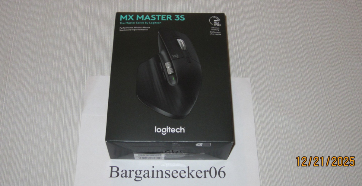 Logitech MX Master 3S Wireless Mouse - Black for sale online | eBay