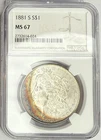 1881 S Morgan Silver Dollar $1 NGC MS67 ‼️VIVID FULL SPECTRUM RAINBOW TONING‼️