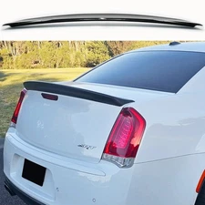 For Chrysler 300 2011-2023 OE Factory Style Lip GLOSS BLACK Spoiler Trunk Wing