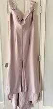 Formal Gown With Train In Blush Pink Size 12