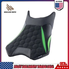 WOLFLINE Rider Seat for Kawasaki Ninja 500 Z500 2024-2026 Green Comfort Cushion