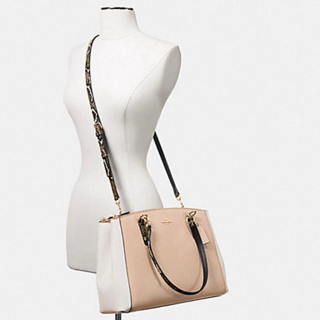 COACH 2WAY Shoulder Bag Python Pattern F38249 - image 2