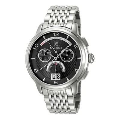 S. Coifman S. Coifman Men's Black Dial Quartz Chronograph Watch SC0184