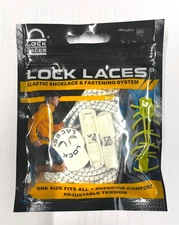 Lock Laces The Original Elastic No-Tie Shoelaces One Size Fits All White
