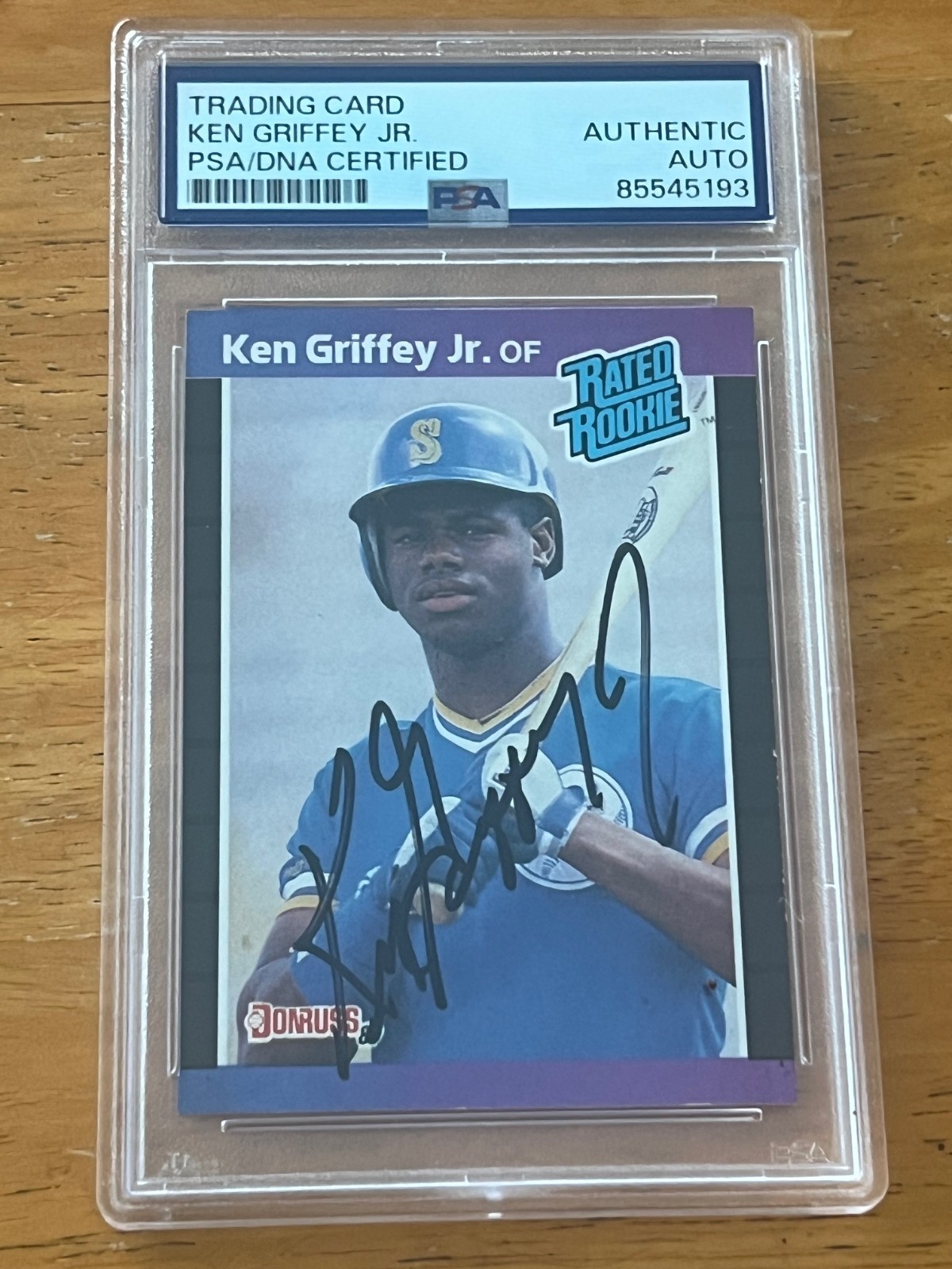 1989 Donruss Ken Griffey Jr. #33 Rookie Autographed Signed PSA/DNA Newly Graded