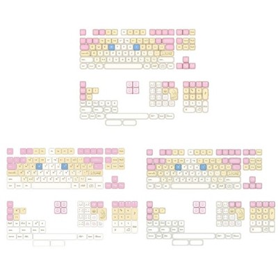 148 Key PBT Keycaps Set In PlayKitten Theme Perfect For Customizing Swiches
