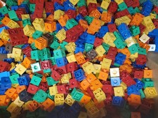 8 Pounds LBS Counting Blocks Multicolor Buildable Linkable