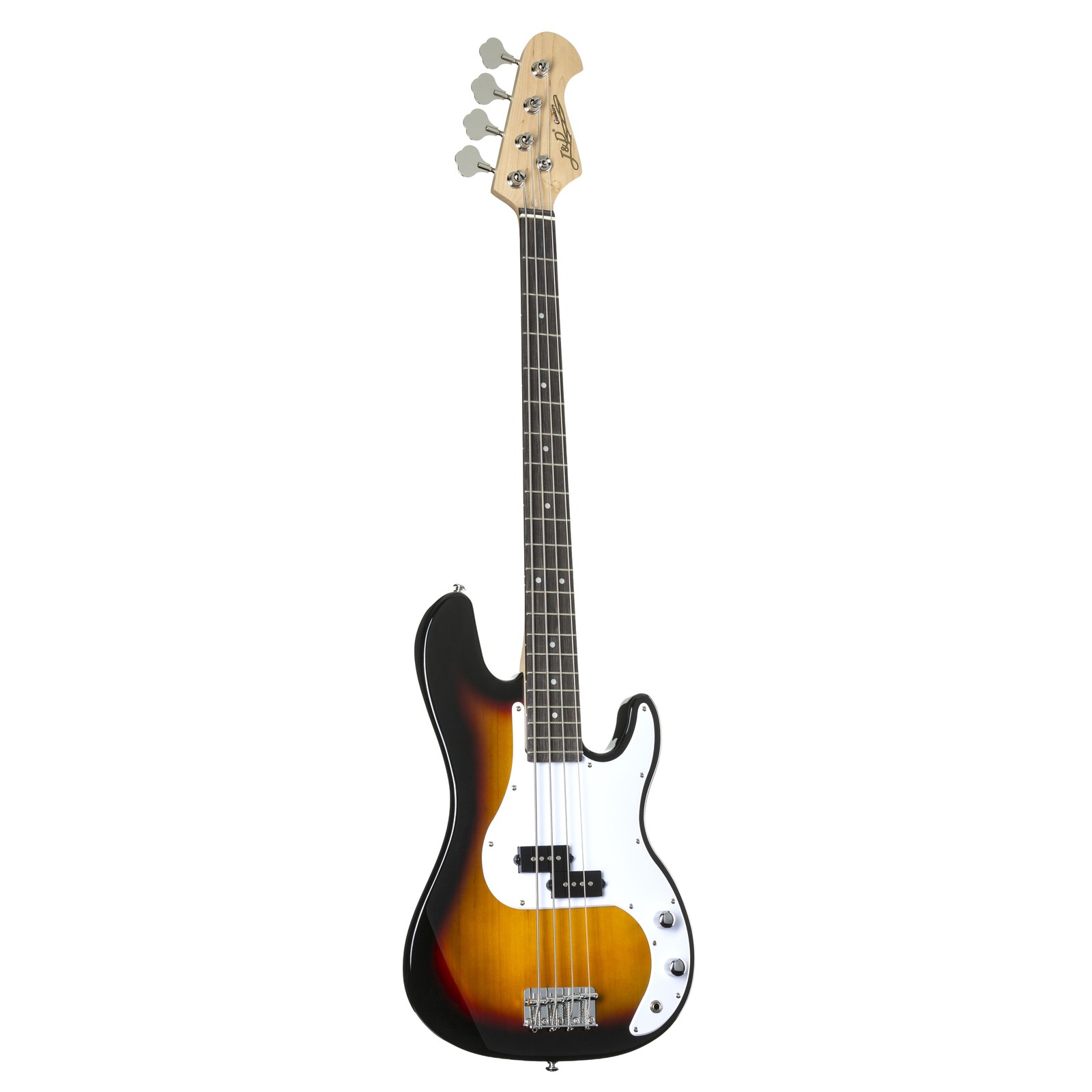 J-D PB 3-Tone Sunburst E-Bass Anfnger Split-Coil Pickup bequemer Hals 22390₽
