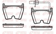 REMSA Bremsbelagsatz Scheibenbremse 0896.01 für AUDI 427 429 R8 422 Spyder 423