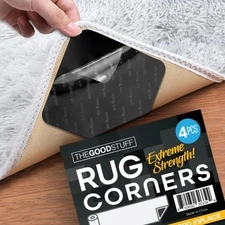 8 Pack Anti Slip Rug Corner Grips Easily Secure Rugs and Runners to Floors s27