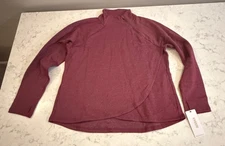 NWT RBX Plus Prime Ready To Roll Fleece Zip Mock Neck Pullover-Cranberry - XXL
