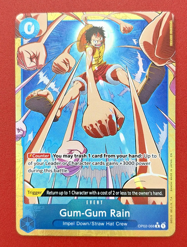 Gum-Gum Rain (Alternate Art) - Premium Booster -The Best- Vol. 2 (OP02-068)