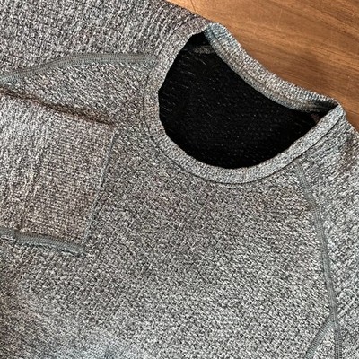 Lululemon Engineered Warmth Sweatshirt Heather Gray Merino Wool Mens M