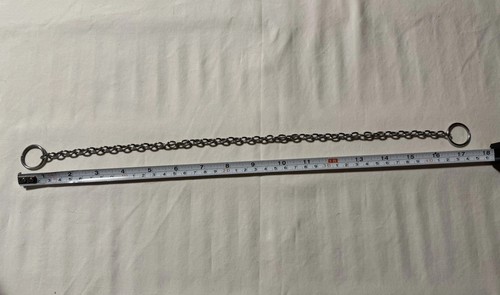 16 Inch Medium Dog Choke Chain Collar Pet Training Slip Metal