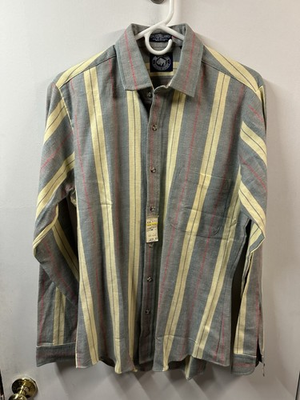 #ad #ad Nwt Great Plains Clothing Co Mens Button Shirt Western M Cotton VTG 15 15 1 2 $16.99