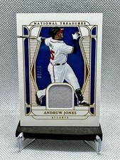 2025 Panini National Treasures Andruw Jones Game Used Material Relic /99 Braves