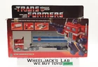 Optimus Prime METAL GRAY BLOATED W/Box & Insert COMPLETE 1984 G1 Transformers
