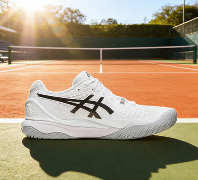ASICS Gel Resolution 9 White Men's Tennis Shoes  