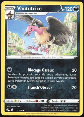 Pokemon Karte Vaututrice 173/264 Fusionsfaust Französisch