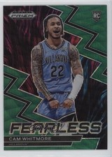 2023-24 Panini Prizm Draft Picks Fearless Green Wave Prizm Cam Whitmore #8 9p5
