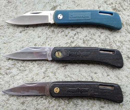 KERSHAW 3000 DWA CUMMINS, 3000, 3000A POCKET KNIFE JAPAN & USA, BLACK & GRAY LOT