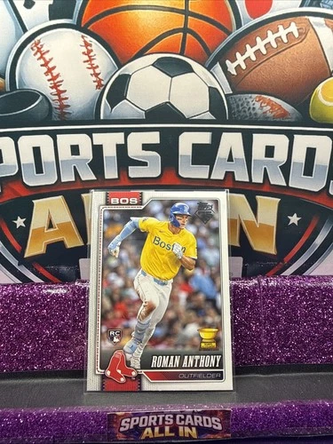 Roman Anthony RC 2026 Topps Series 1 Gold Cup Image Variation Companion Card SP