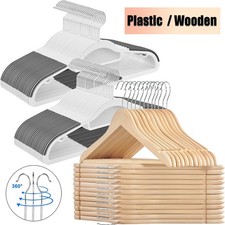 Clothes Hangers Non-Slip Coat Hanger Wooden Hangers Wood Hangers,Plastic Hangers
