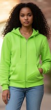 Port Company Cotton/Polyester Fleece Zip Hoodie Sweatshirt size L/G 14-16