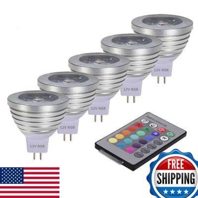 Omto Mr16 3W Rgb Color Changing Spotlight Ir Remote Control Mood Ambiance