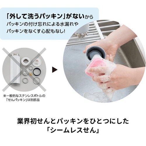 SM-GA72-HL Smga72Hl Water Bottle Screw Stainless Mug Seamless 720Ml Ice Gray - Picture 11 of 13