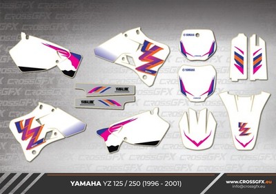 1996 1997 1998 1999 2000 2001 Graphics Kit for YAMAHA YZ 125 YZ 250 Decals