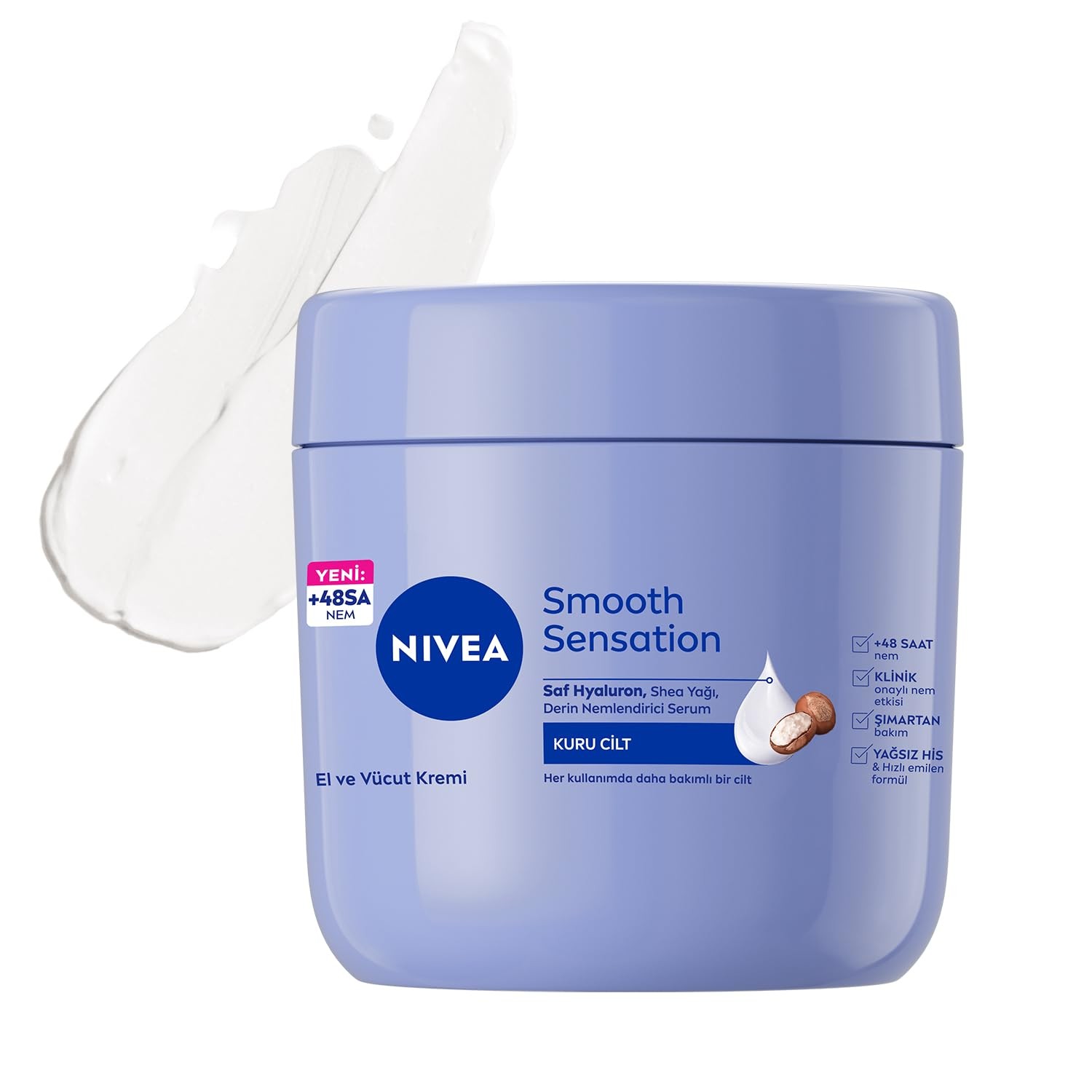Nivea Irresistibly Smooth Body Cream Dry Skin 13.53 Fl Oz (P