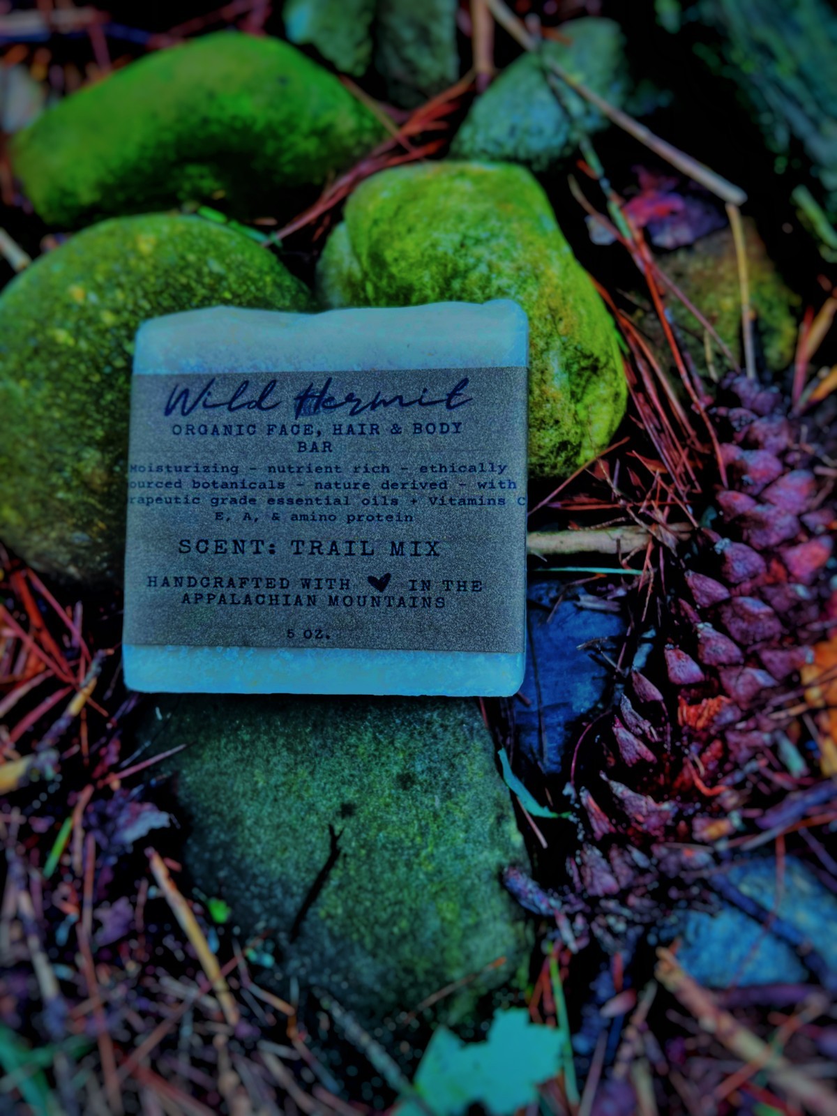 Organic Wildcraft Face, Hair & Body Soap Bar - For All Skin Types -2 Bars