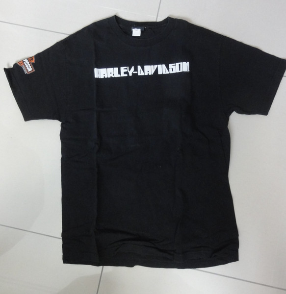 Harley Davidson Dealer T-Shirt Herren Boston Massachusetts USA schwarz, Gr. L