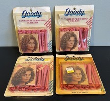 Lot 48 Goody Medium Pink Perm Rod Curlers For A Soft Curly Look 1989 90 USA READ