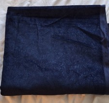 100% Cotton Velvet Needlecord Embossed Fabric Navy 2.3m Length/ 94" X  54" Wide