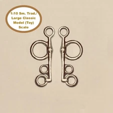 HORSING AROUND Sm. Traditional/Large Classic 1:10 Model Scale PELHAM BIT Pewter