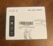 EF-EOS M Auto Focus Lens Adapter for Canon EF Lens New Open Box