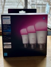 Philips Hue A19/E26 LED Smart Light Bulb - White & Color Ambiance - 60W [3 Pack]