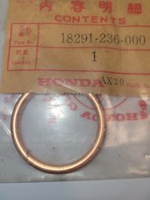 NOS Honda VF1000 VF1100 VT600 XL600 OEM Exhaust Gasket 18291-236-000