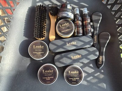 Loake Saphir Schuhcreme + Bürsten Lederpflege