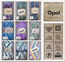 1 Skein - Opal by Zwerger Garn (75% Superwash Wool/25% Nylon) Self-Patterning