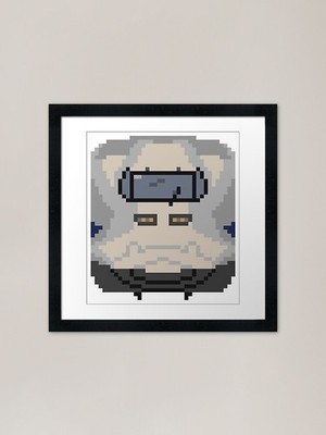 Pixel Art 700 Serie Shinkansen Fra gerahmtes Wandbild Poster Leinwanddruck Bild