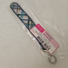 Thirty One Hang it Up Key Fob - SEA PLAID 876C - NOS