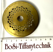 Tiffanytechnik / Lampenkappe D = 76 mm H = 8 mm  Messing /  BoSi Art  seit 1990