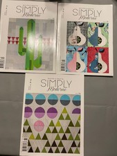 3 Simply Moderne Quilts  Crafts Magazines 13, 14, 15 Patterns Included