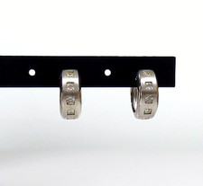 Ohrringe Creolen aus 925 Silber mit Zirkonia Herr von Eden signiert HVE