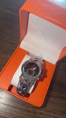 Oakley Blade Watch Black Dial Vintage Stainless Steel 2000s Avantgarde Y2K Rare