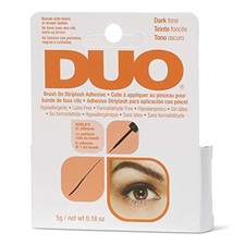 DUO Brush-On Strip Lash Adhesive, Dark Tone, 0.18 oz, 2-Packs